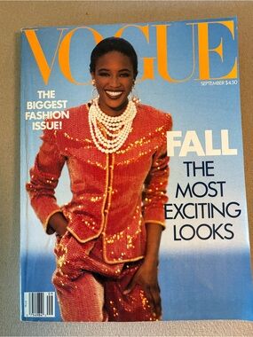 Vogue Magazine featuring Naomi Campbell September 1989